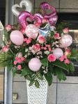 バルーンの入ったスタンド｜「花の清花園」　（愛知県名古屋市北区の花キューピット加盟店 花屋）のブログ